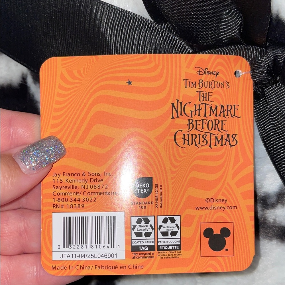 Disney NBC Jack Skellington Faux Rabbit Fur Throw – 50x70 NWT - Picture 6 of 7